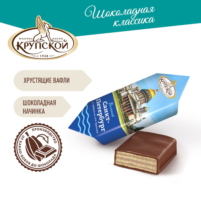 Конфеты Великий Санкт-Петербург, 1 кг - купить с доставкой по выгодным ...