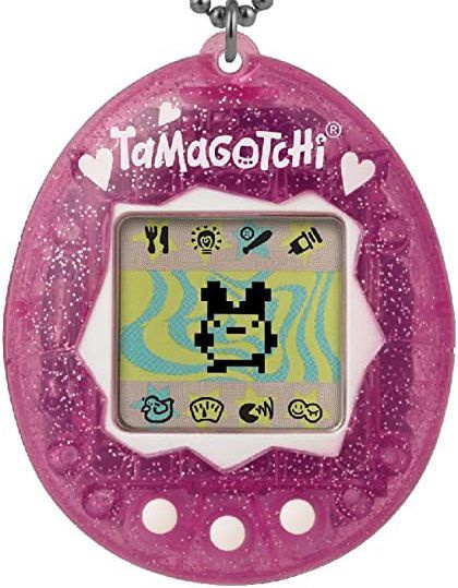 Pink Glitter Tamagotchi