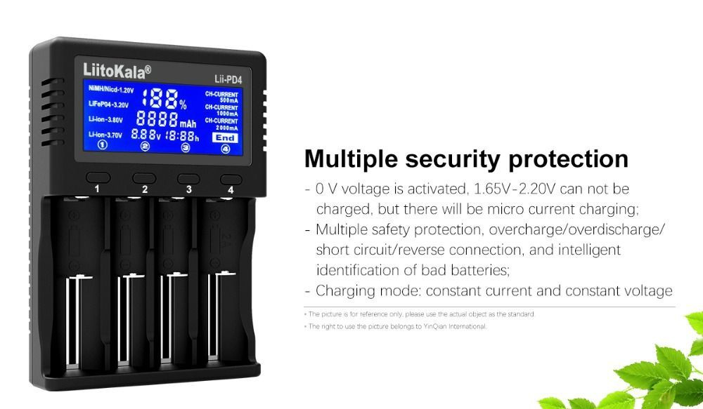 Liitockala Lii - PD4 18650 Зарядное устройство 26650 3,7 В литий - ион ...