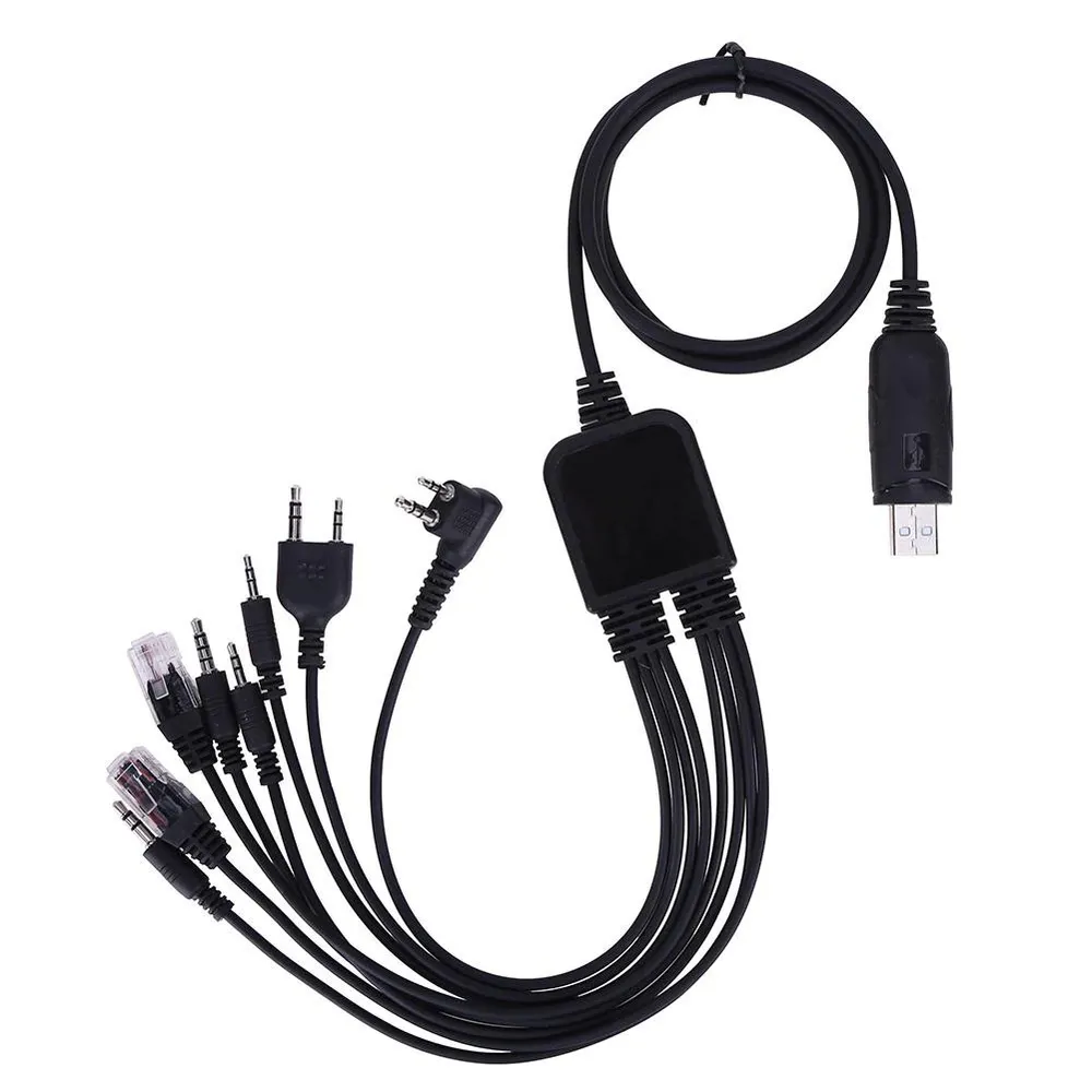 USB кабель программатор 8 в 1 для программирования раций BAOFENG, Kenwood, Retevis, MOTOROLA, TYT, QYT, ICOM, HYT, вариант, фото 6