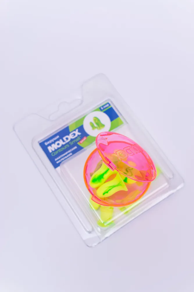 Беруши для сна (противошумные вкладыши) Moldex Contours Small, 5 пар с кейсом в блистере, вариант, фото 4
