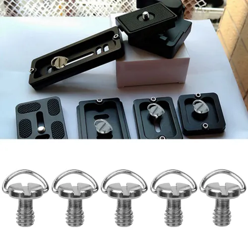 5 шт. винтов 1/4 дюйма для быстросъемной пластины, переходник C-образный для штатива и монопода