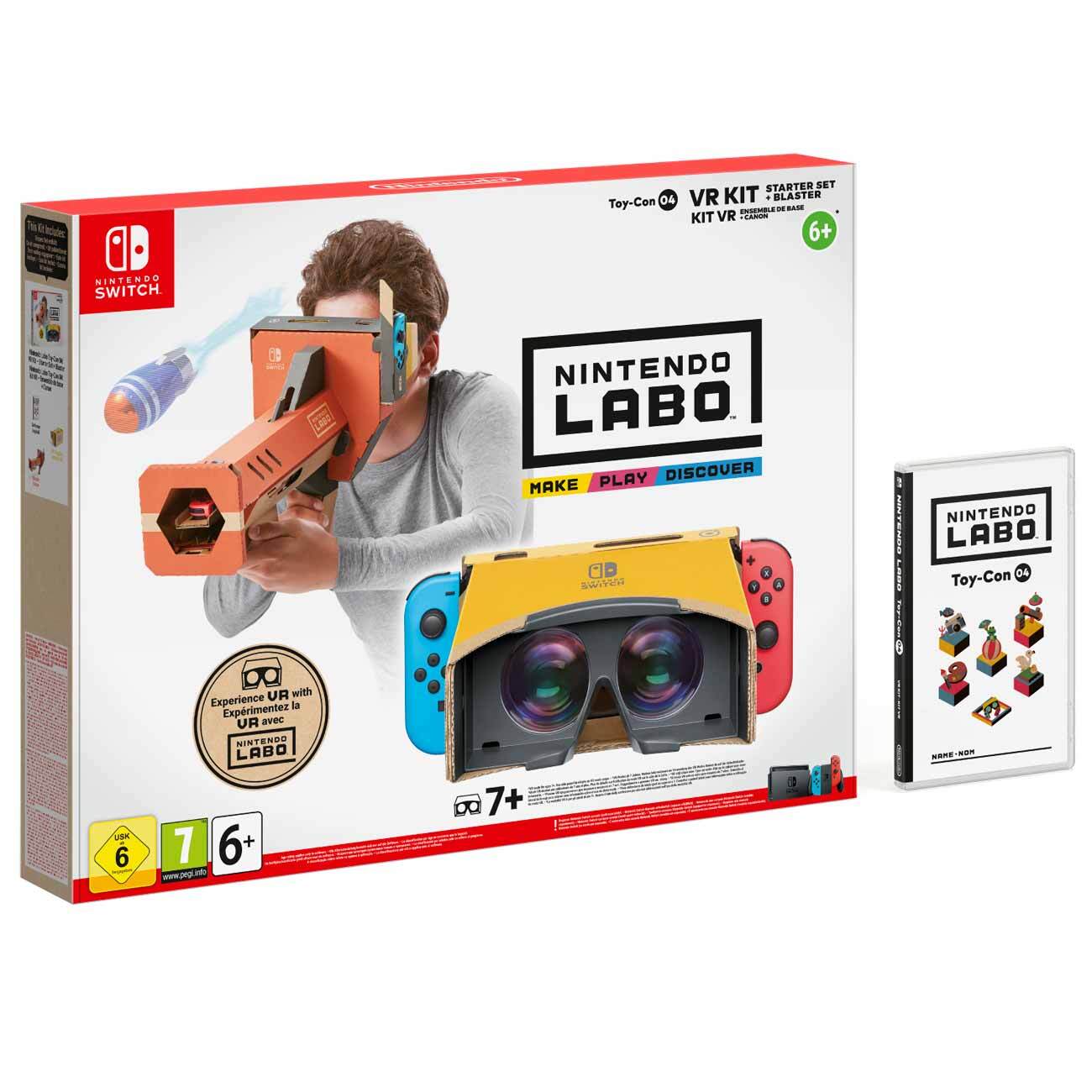 Nintendo Switch PS VR Игра Labo: VR Kit - Starter Set+Blaster (Nintendo Switch, Японский