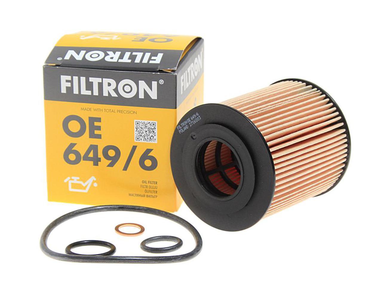 Фильтр масляный FILTRON OE649/6 BMW 3 series (E90), BMW 1 series (E81/E87), BMW 3 series (E46)
