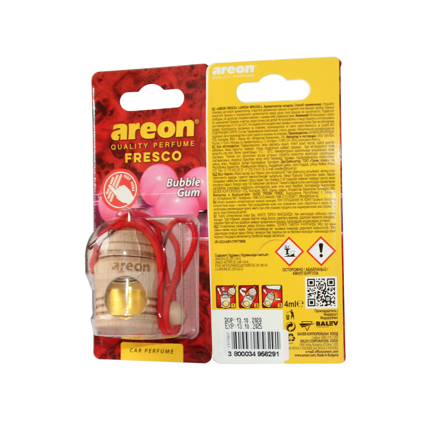 Освежитель "Areon" (Fresco) - Bubble Gum (бочонок подвесной)