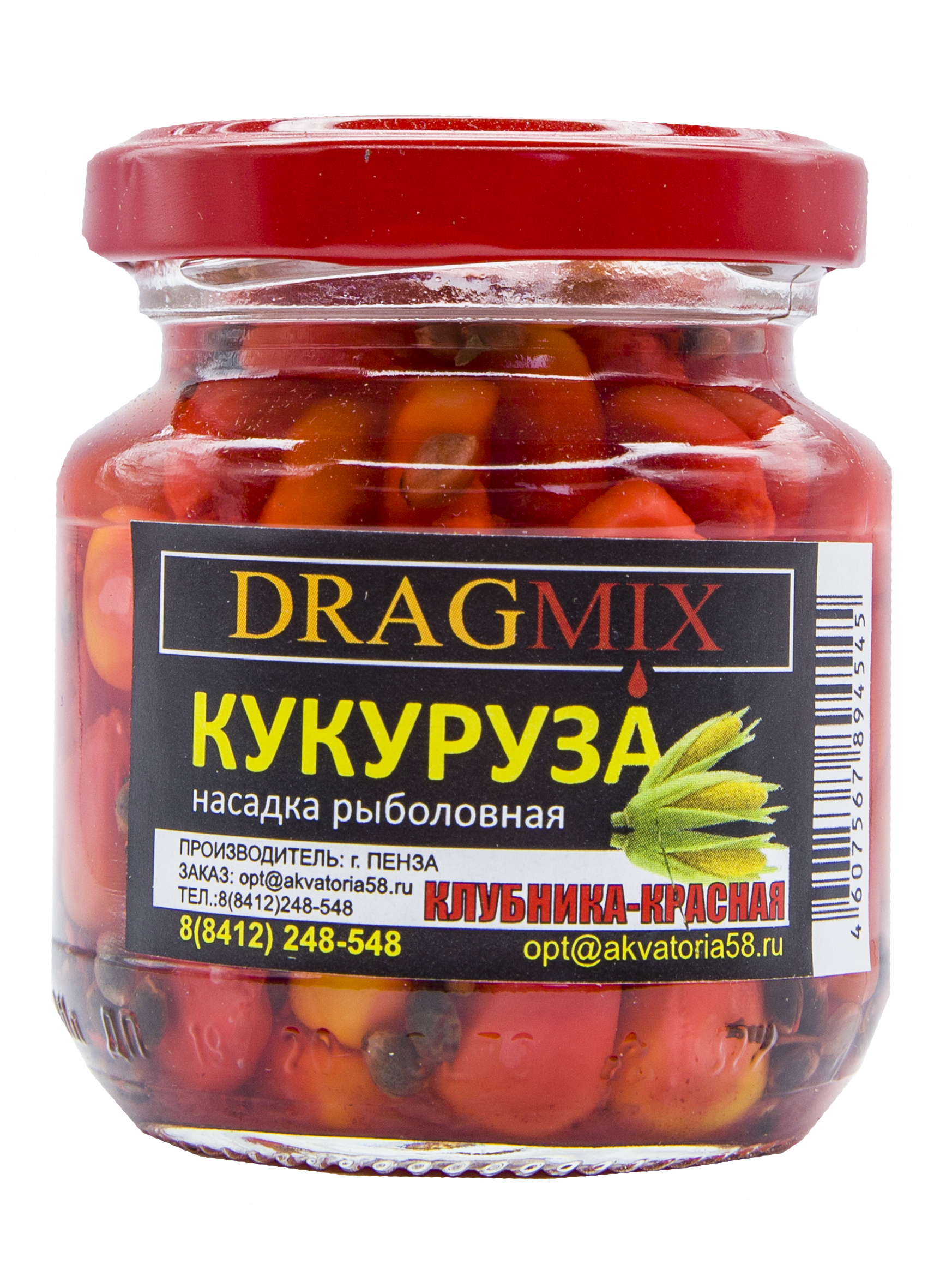 КУКУРУЗАконсервированнаяDRAGMIX105грКЛУБНИКАкрасная