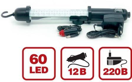 Переноска 12 В светодиодная AVS 60 LED 220/12 B (прикур+сеть) CD607A