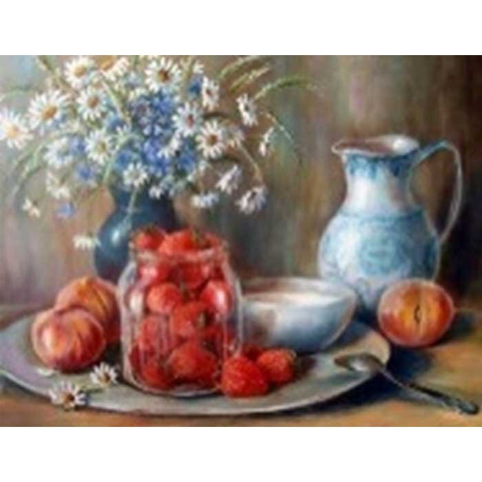 Алмазная мозаика на подрамнике 40x50 см, полное заполнение