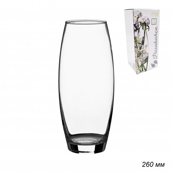 Ваза для цветов FLORA 26 см, стекло