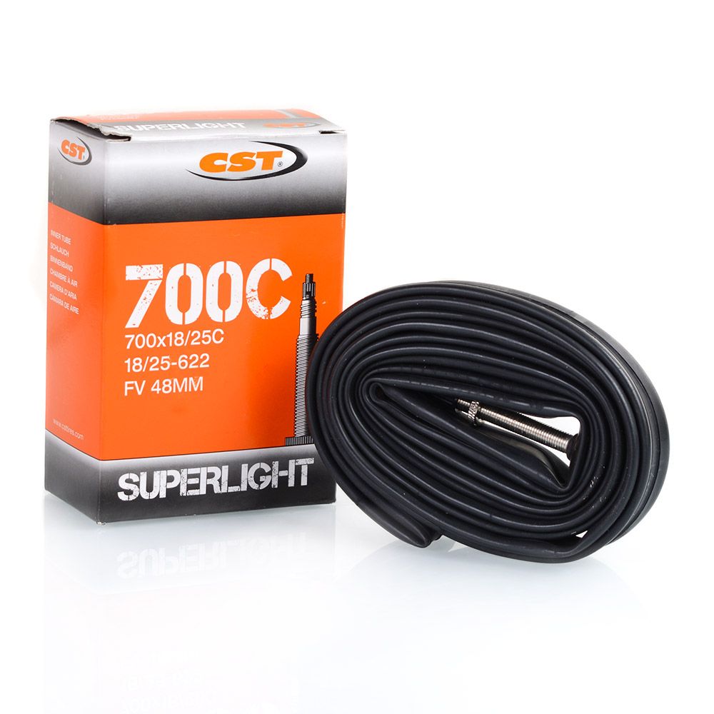 Камера для велосипеда бутиловая CST 700X18/25C FV48MM Presta SUPERLIGHT 84g
