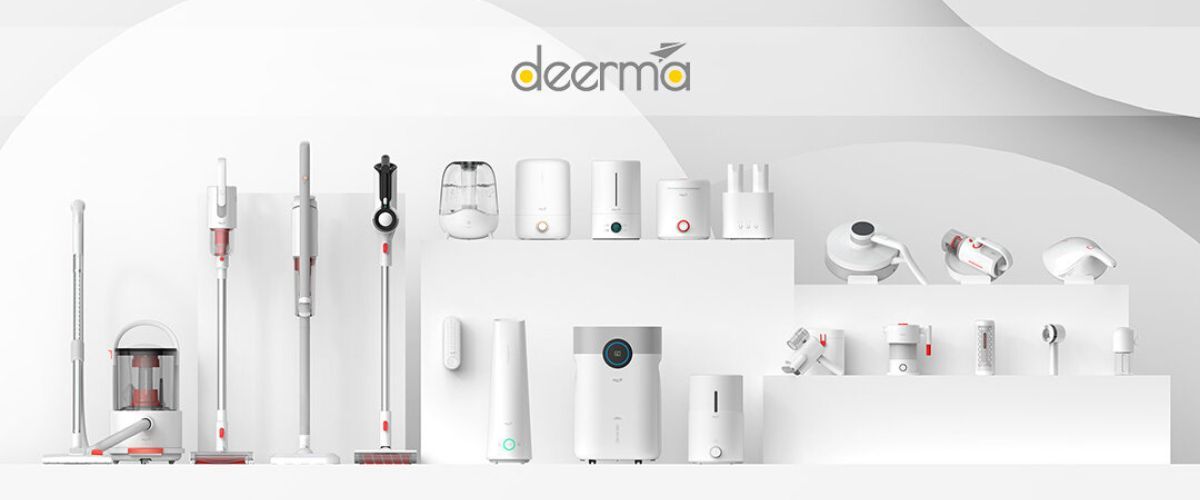 Пылесос вертикальный для дома Deerma DX115C/DX118, Ручной пылесос с ...