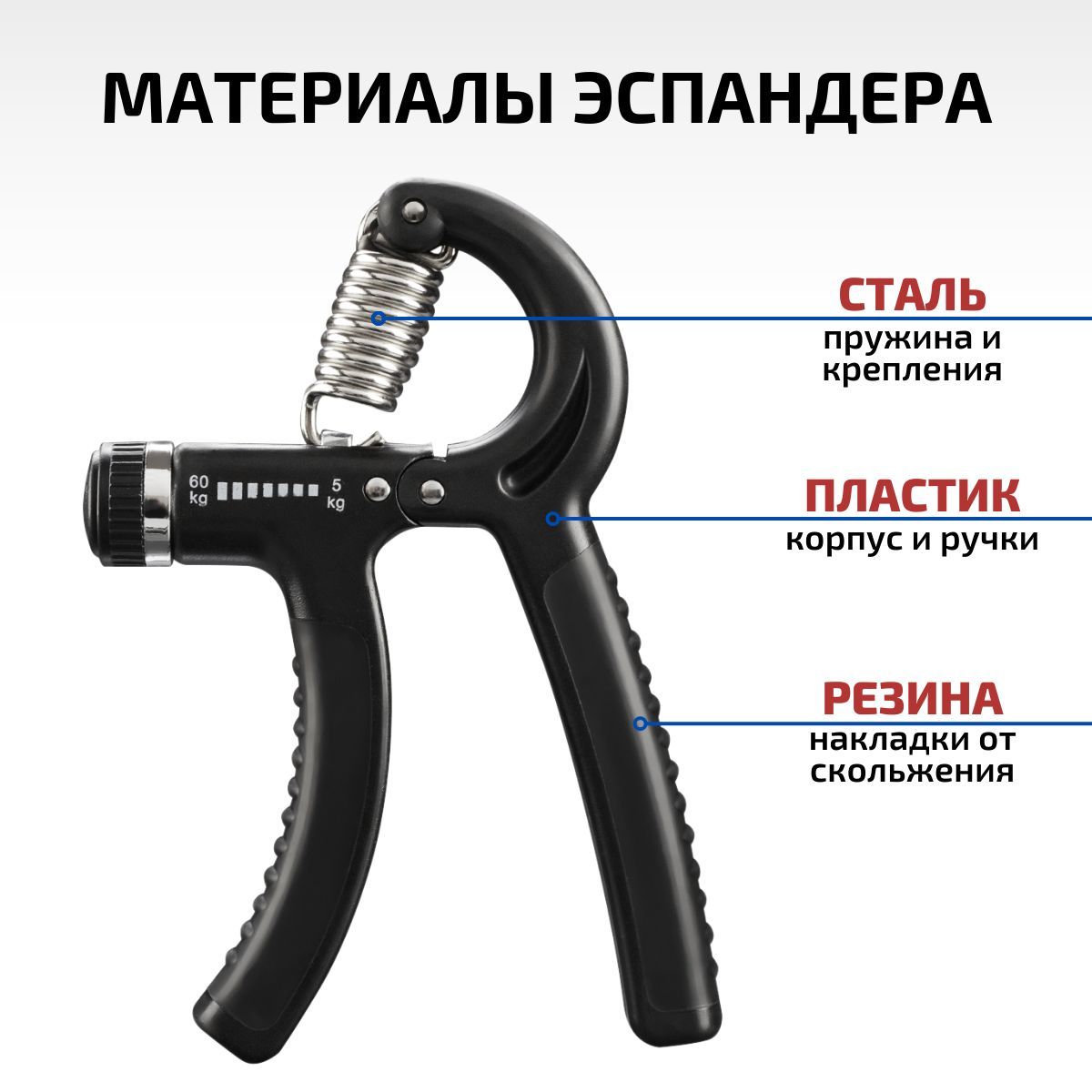 Эспандер Кистевой Airclif, max нагрузка 60 кг - купить по выгодной цене ...