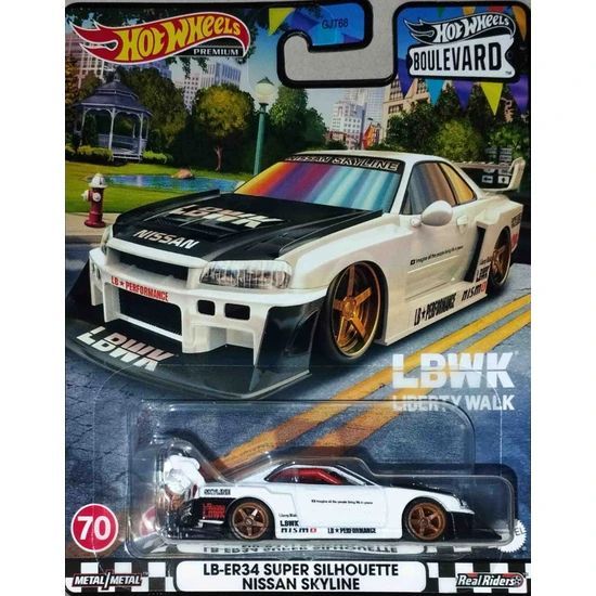 Машинка коллекционная Hot Wheels GJT68 LB-ER34 SUPER SILHOUETTE