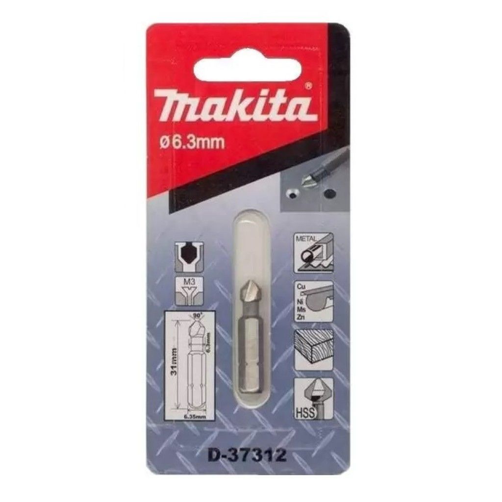 Зенковка с хвостовиком 1/4 6.3х31 мм MakitaD-37312 купить на OZON по ...