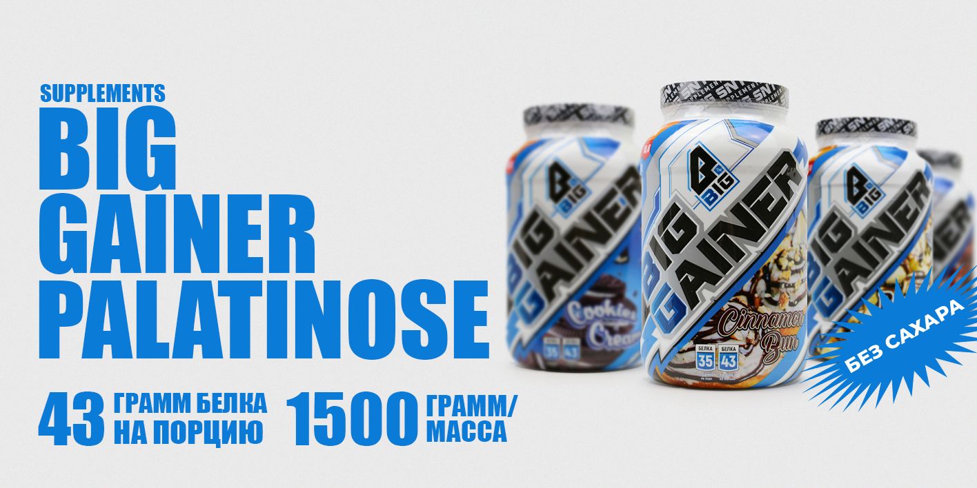 Гейнер BIGSNT BIG GAINER для набора мышечной массы высокобелковый, со ...
