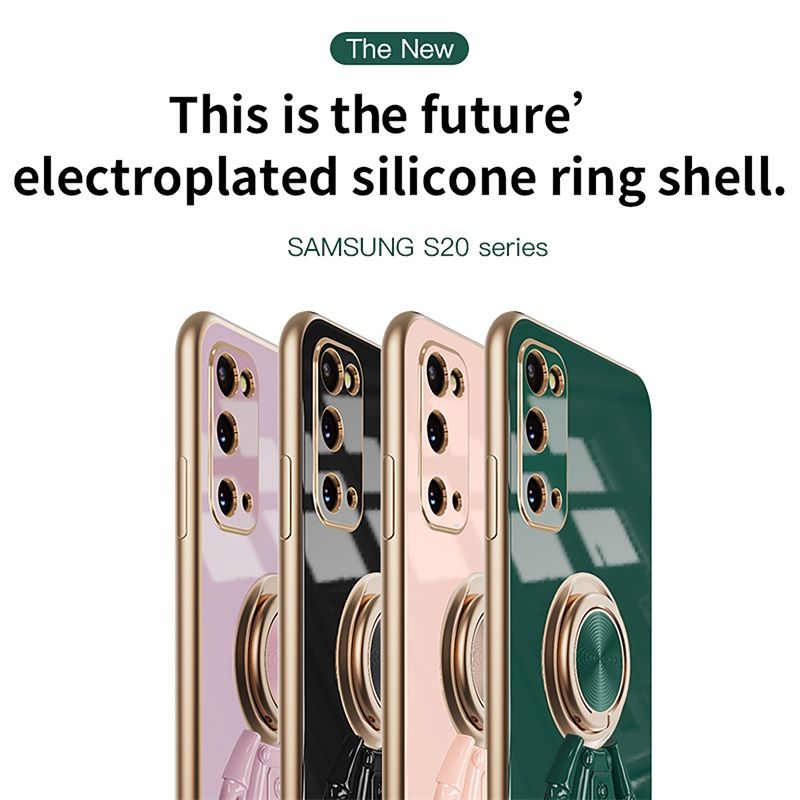 Гальванический чехол для Samsung Galaxy S20 FE с Космонавт Кольцо ...