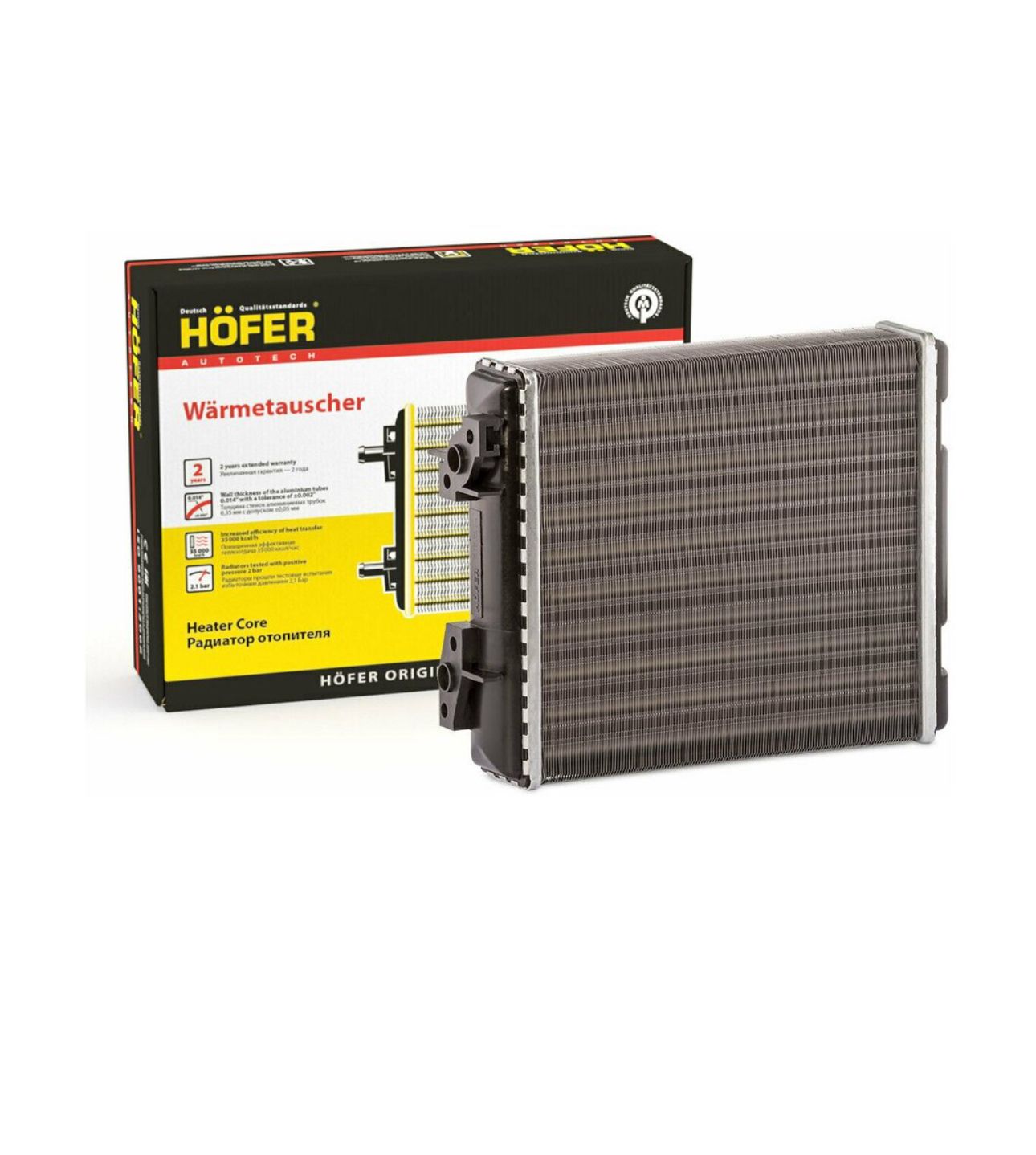 Hofer Radiator Радиатор отопителя (широкий) Совместим с ВАЗ 2101-2107. Ока 1111, Niva ...