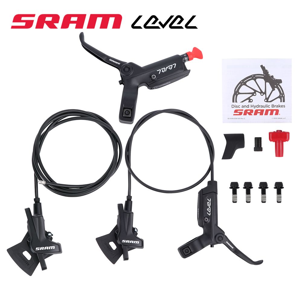 SRAMLEVEL,гидравлическийтормозвелосипеда,подходитдлявнутреннихивнешнихтросовыхрам,левыйспереди,правыйзадний800x1800мм(передняяизадняяпара)