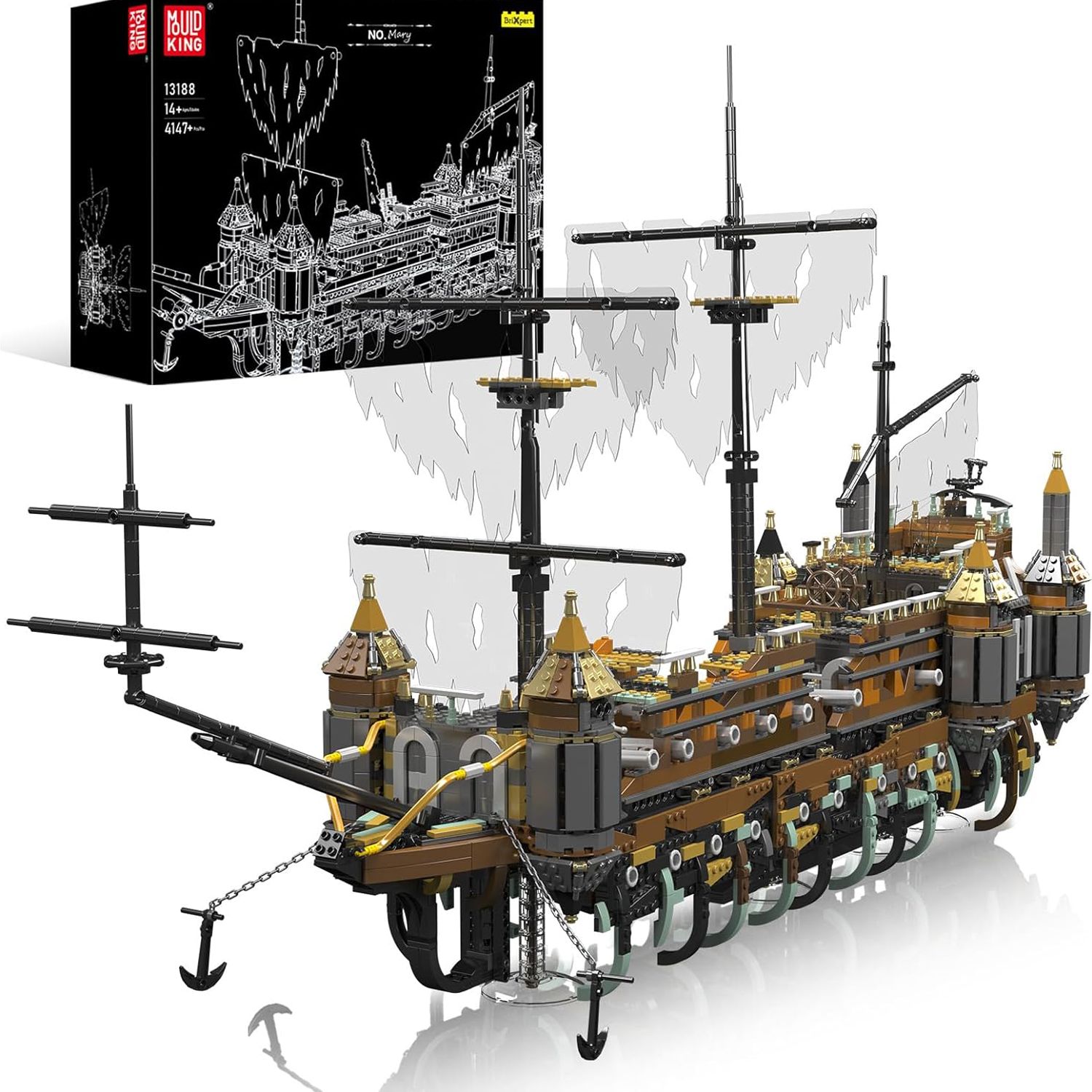 Конструктор для мальчика Mould King 13188 Корабль Немая Мария