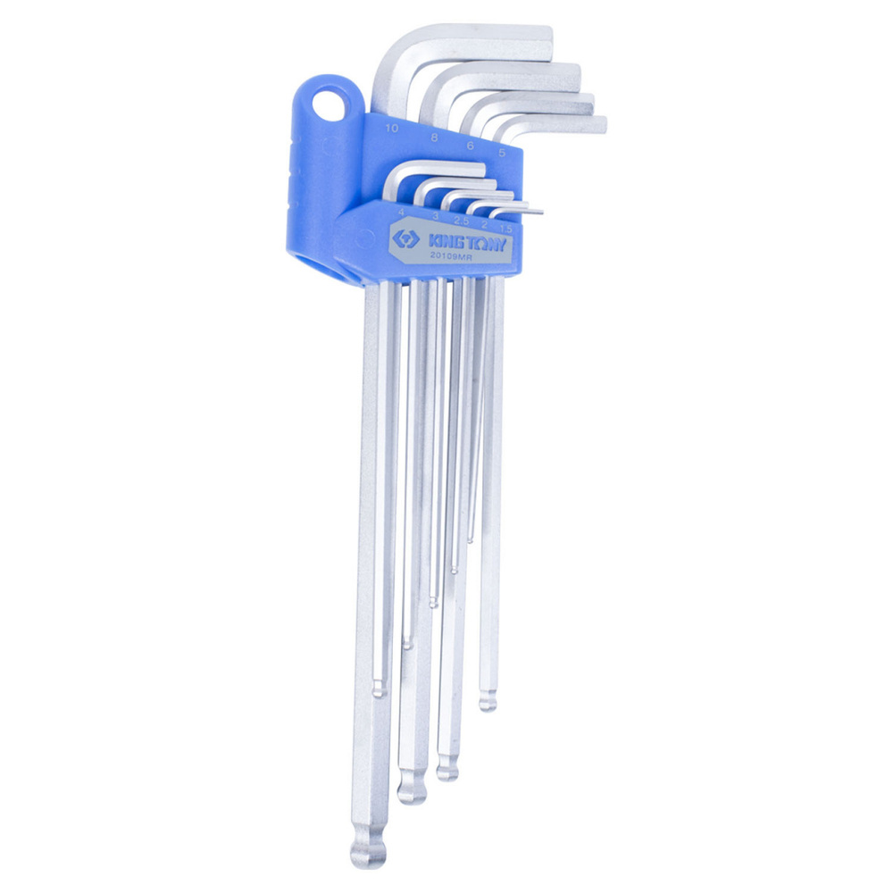 Набор Г-образных шестигранников с шаровым окончанием, 9 предметов, KING ...