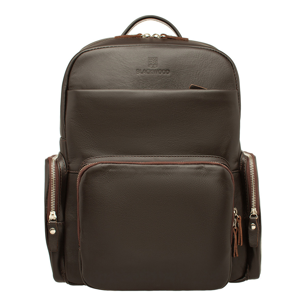 Рюкзак мужской BLACKWOOD, кожаный, городской, для ноутбука, натуральная ...