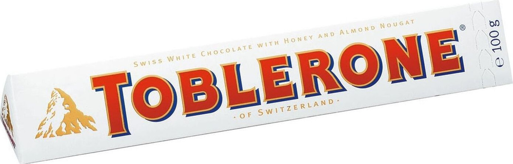 Toblerone шоколад белый с медово-миндальной нугой, 100 г #1