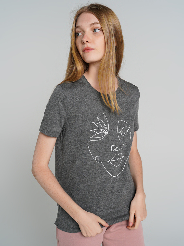 Футболка ТВОЕ, размер 50, цвет серый, 100% Хлопок - купить по выгодной ...