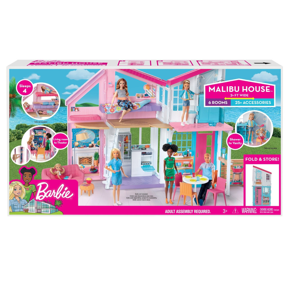 Домик кукольный Barbie Дом Малибу FXG57