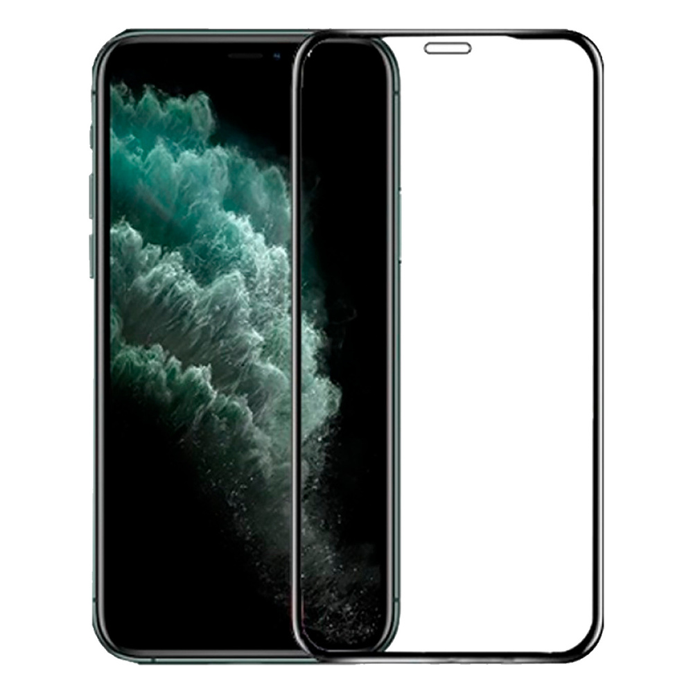 Защитное стекло для iPhone 11 Pro c полным покрытием, черная рамка, серия  СТЕКЛОФФ Base - купить с доставкой по выгодным ценам в интернет-магазине  OZON (193527284)