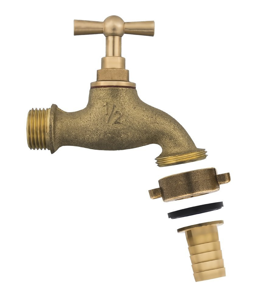 Кран водоразборный QUATTRO ELEMENTI с вентилем, 1/2, латунь 246-432 ...