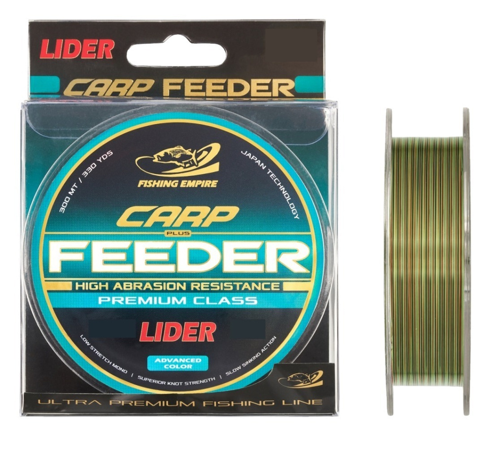 Леска LIDER CARP PLUS FEEDER CAMOU 0,307мм./300м. #1