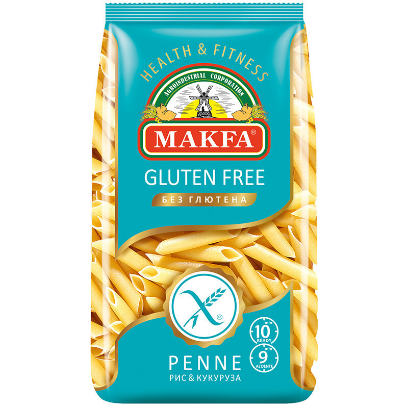 Макароны Макфа PENNE перо безглютеновые 300г - купить с доставкой по ...