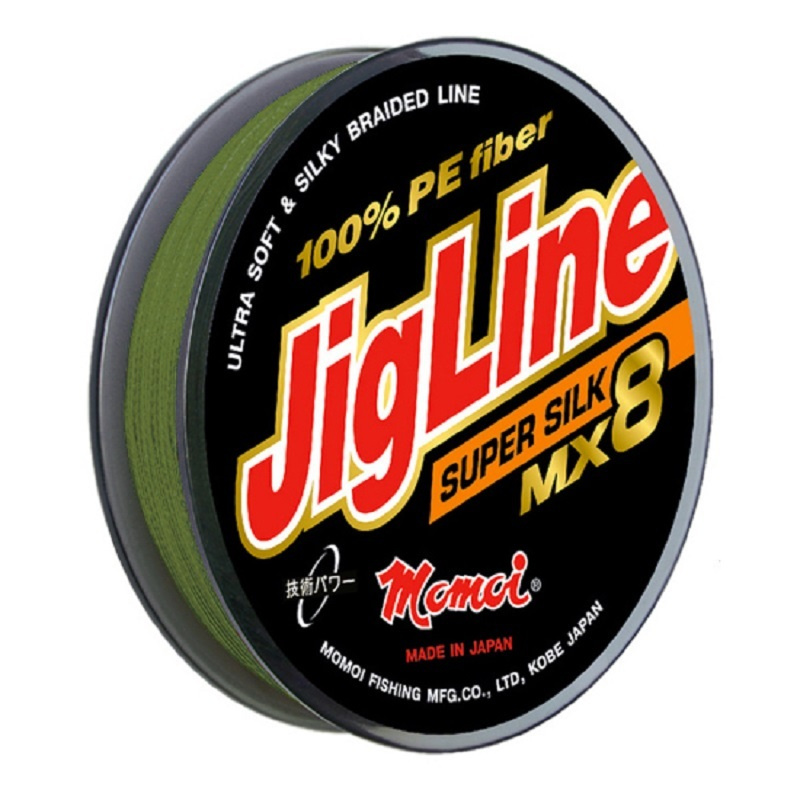 Шнур JigLine MX8 Super Silk 0,19 мм, 16 кг, 100 м, зел. #1