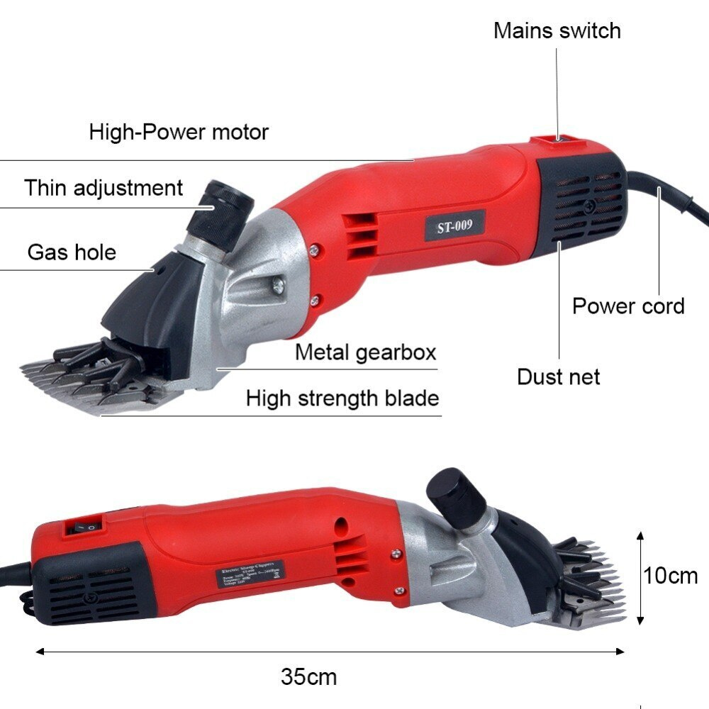 Машинка для стрижки шерсти овец Умница ST-009 с регулировкой оборотов / Электрическая машинка для стрижки #1