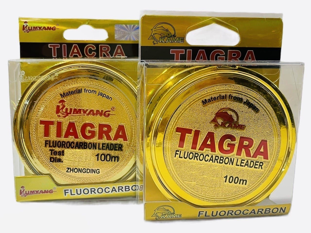 Леска Tiagra флюрокарбоновая 0.50 мм (34.9 кг), 100 м (2 шт.) #1