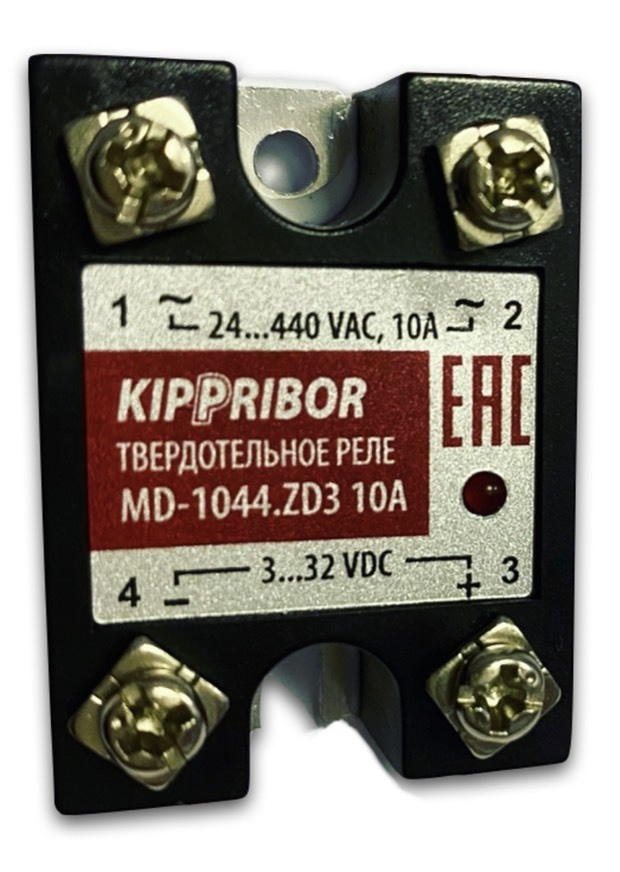 Однофазное твердотельное реле KIPPRIBOR MD-1044.ZD3 10А, 3-32V DC ...