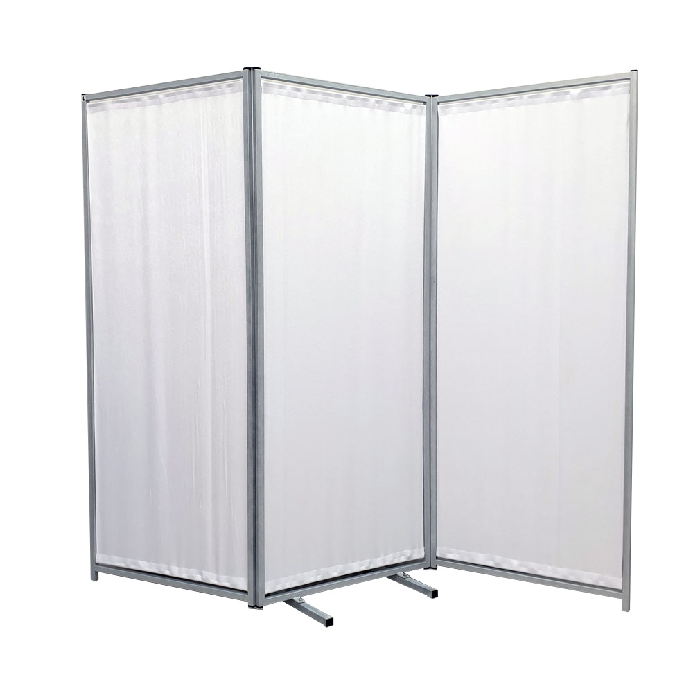 Ширма медицинская трехсекционная для зонирования помещения, белая ...
