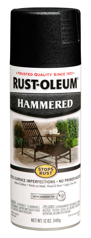 Аэрозольная краска Rust-Oleum Stops Rust Hammered Эмаль универсальная антикоррозионная с молотковым эффектом, #1