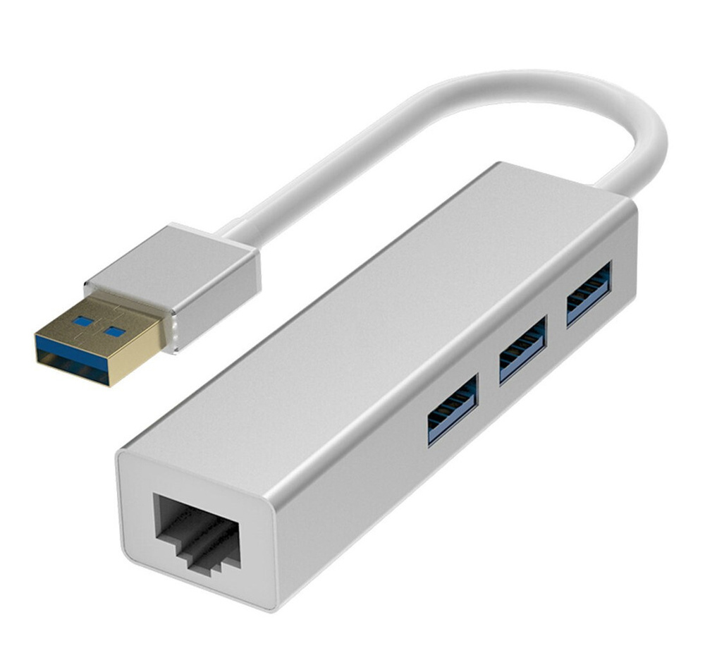 Сетевая карта проводная MyPads разветвитель USB/ Hub сплиттер USB 3.0 ...