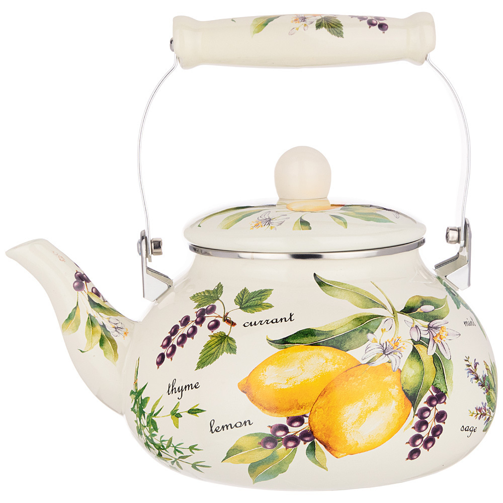 Чайник эмалированный 2,5 л Agness для газовой плиты, для индукционной ...