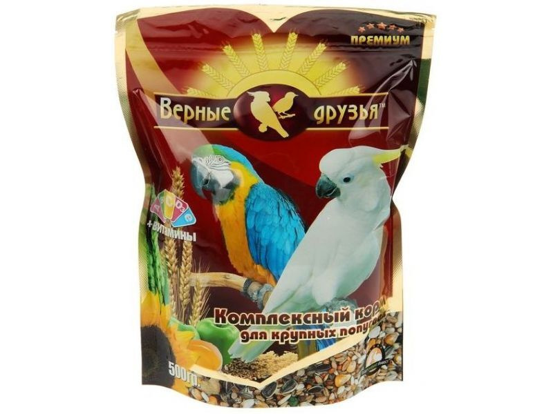 Сухой корм для крупных попугаев, 500г #1