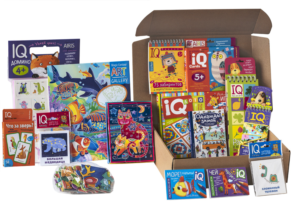 Посылка Айрис-пресс Большой комплект IQ-игр для детей 5-6 лет  #1