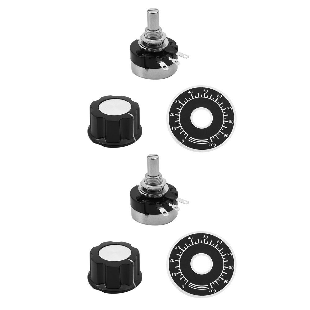 2X поворотный угольный потенциометр с ручкой диаметра - купить по ...