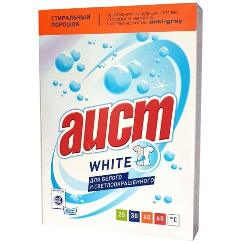 Стиральный порошок для белого белья Аист White автомат, 400 г, 3 ...