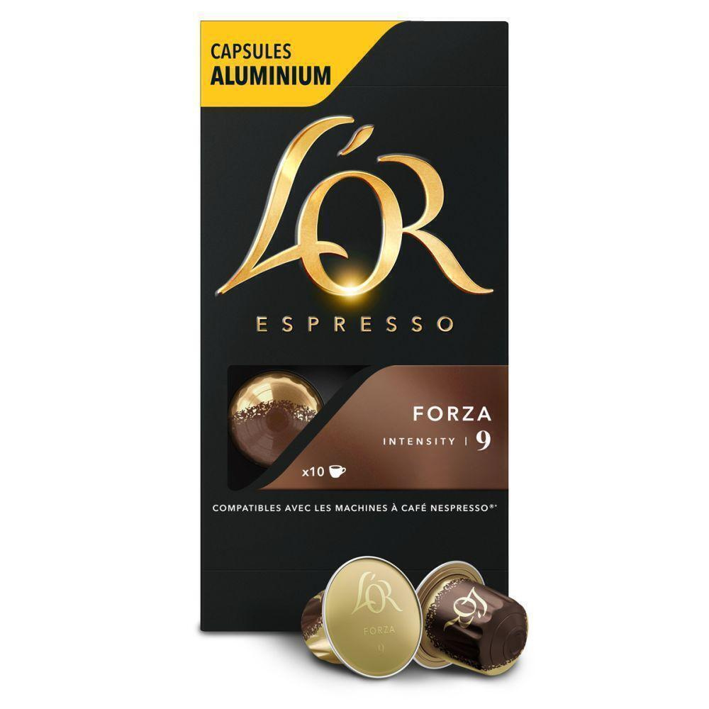 Кофе в капсулах L'OR Espresso Forza для системы Nespresso, 10 порций #1