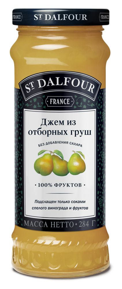 Джем St.Dalfour Отборная груша 100% фруктов БЕЗ САХАРА 284г #1