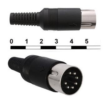 Кабель Разъем DIN 7pin штекер на кабель 7-0251 (СШ-7) - купить по ...