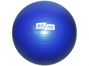 Мяч для фитнеса Anti-burst GYM BALL матовый. Диаметр 85 см: FB-85 1365 г (Синий)  #1