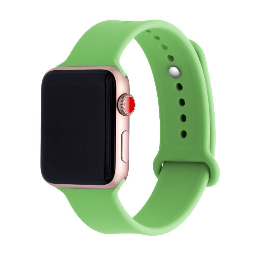 Ремешок для Apple Watch, силиконовый 42/44 мм / Ремешок для смарт часов (зеленый)  #1
