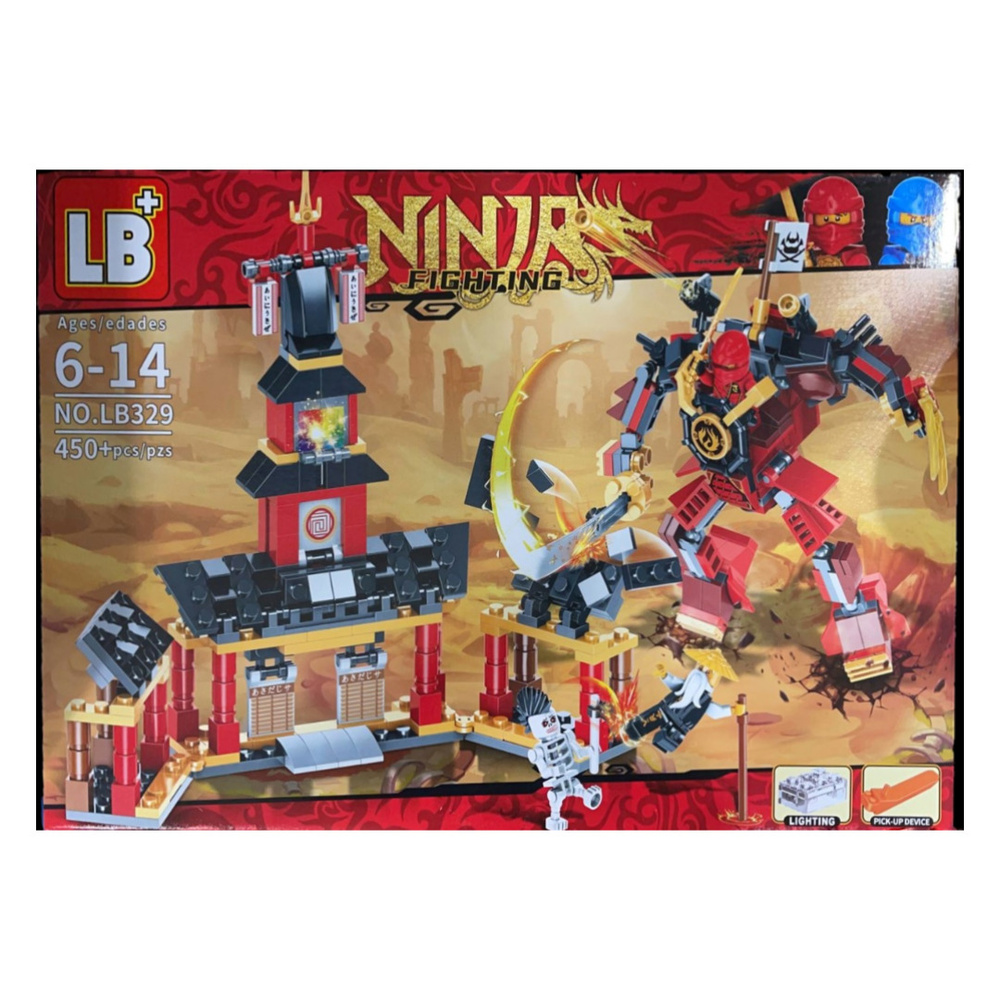 Конструктор LB329 Ninjago Робот-самурай, конструктор ниндзя с фигурками,  450 деталей - купить с доставкой по выгодным ценам в интернет-магазине OZON  (511594792)